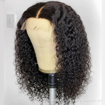 Cheap Wholesale Afro Kinky Curly Bob Wig Raw Brazilian Virgin Human Hair Hd Full Lace Front Wig Human Hair With Baby Hair Vendor